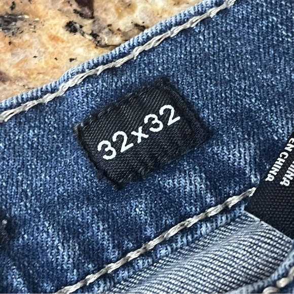 BKE Buckle Jake Straight Blue Distressed Paint Splatter  Distressed Men’s 32X32 - Picture 8 of 10